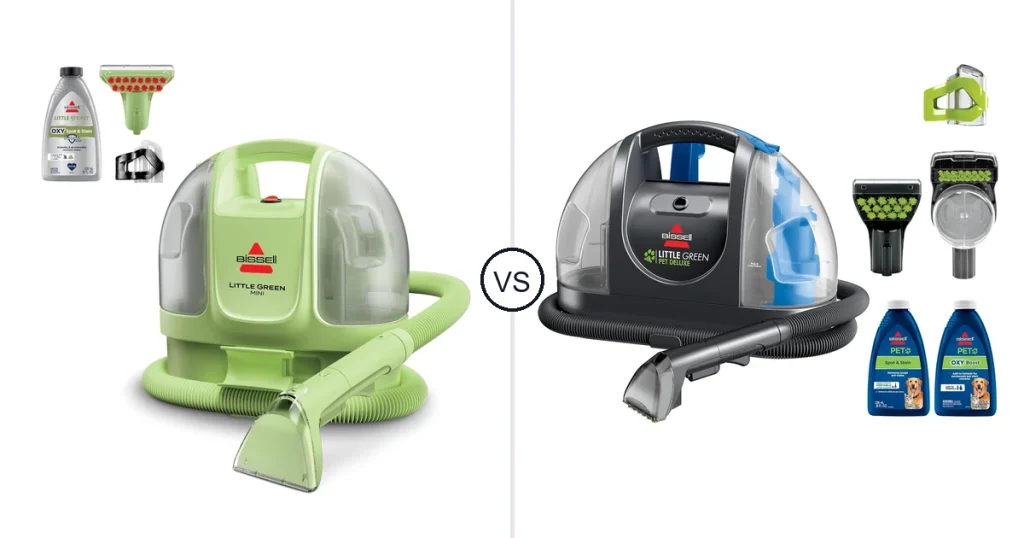 Comparison of Bissell Little Green Mini and Bissell Little Green Pet Deluxe