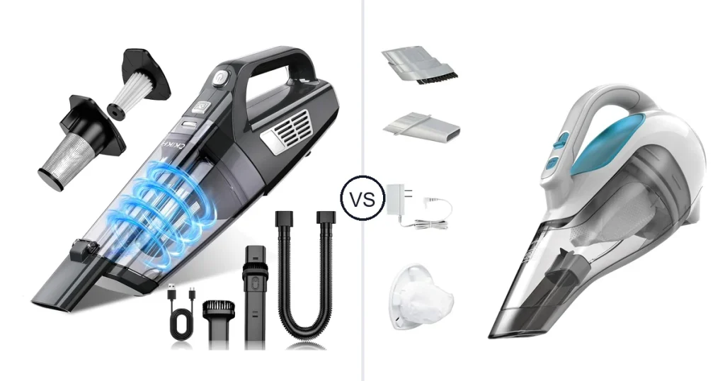 Comparison of CKIKH Handheld Vacuum Cordless and BLACK+DECKER HHVI315JO42