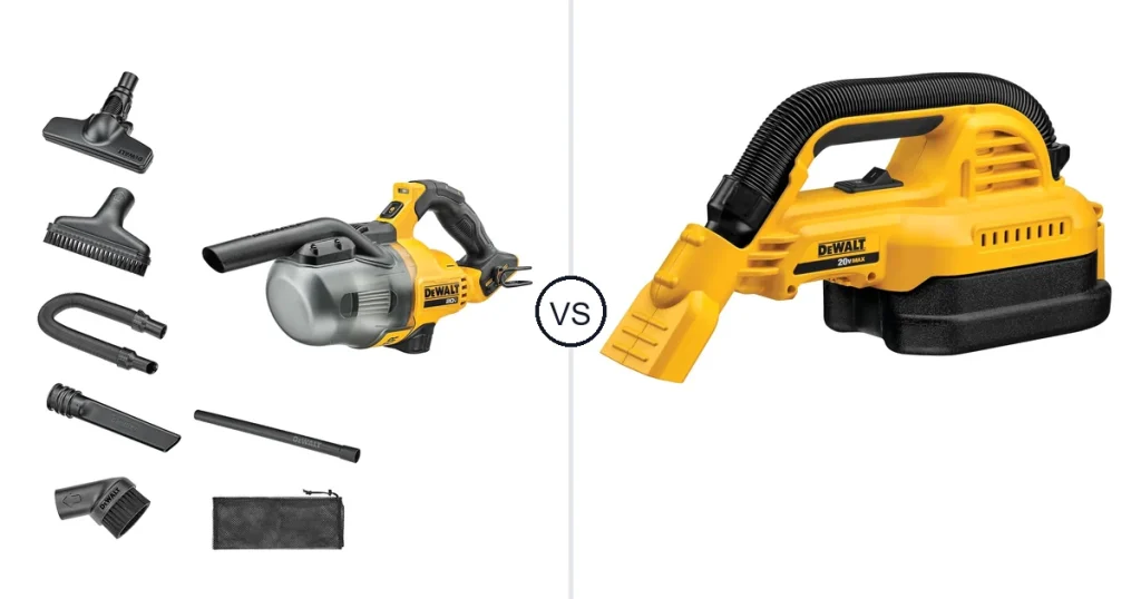 Comparison of DEWALT DCV501HB and DEWALT DCV517B