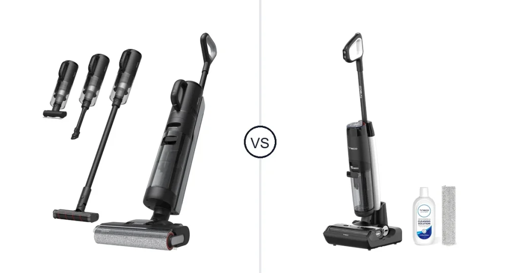 Comparison of dreame H12 and Tineco Floor ONE S7 FlashDry Smart Cordless